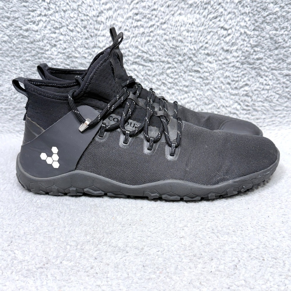 VivoBarefoot Magna Trail FG Mens Size 14 Barefoot Hiking Boots Black